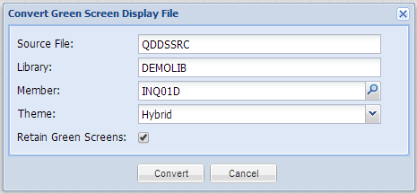 Retaining Green Screens in a Rich UI Conversion in Profound UI 5.0